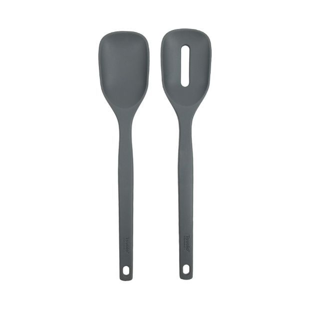 Picture of Elements Silicone Mixing Slotted Spoons - Set of 2